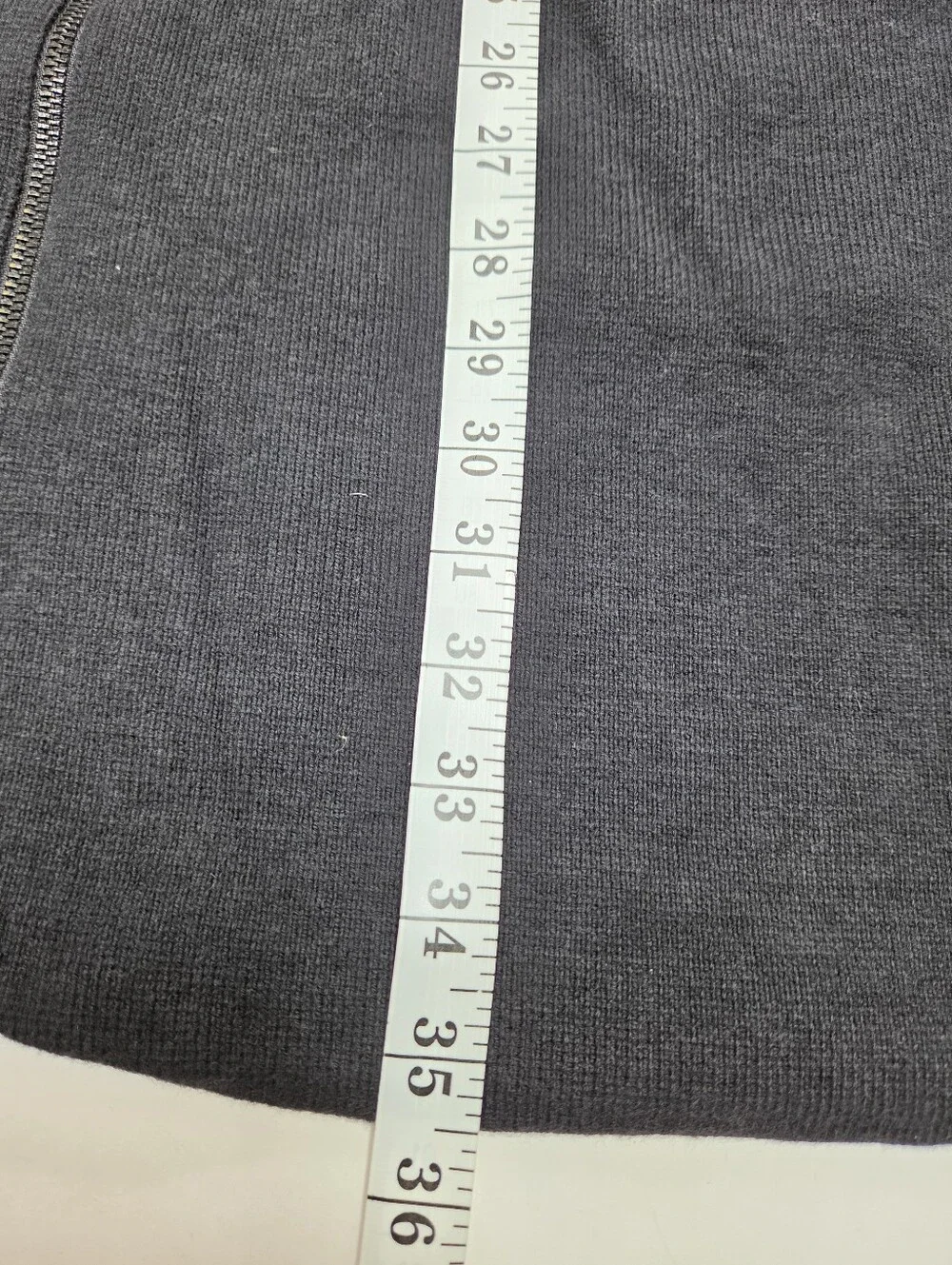 Banana republic long sleeve tunic cardigan zip front black size Large